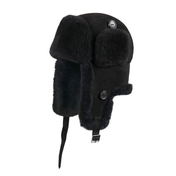 Zavelio Shearling Aviator Trapper Hat - Picture 1 of 11